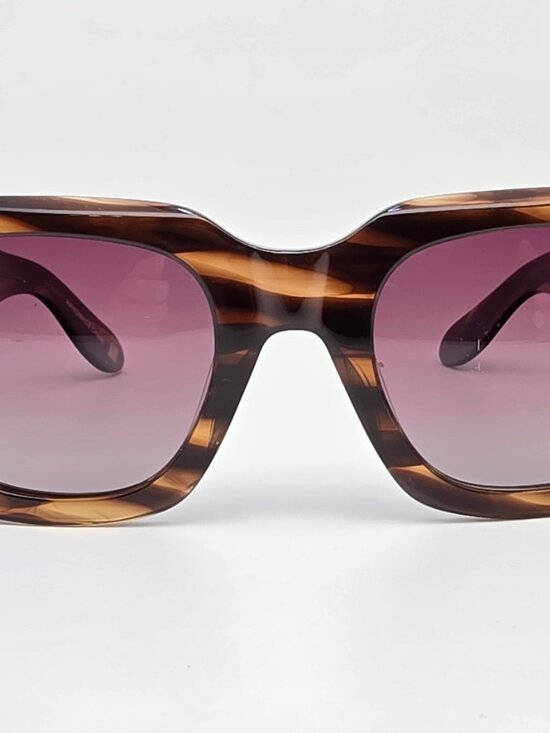 I-Sea Jolene Tiger Stripe Frame Polarized Brown Gradient Lens Cat Eye Sunglasses main image 13